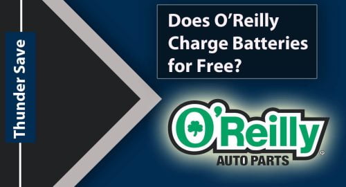 Does O'reilly charge batteries for free?